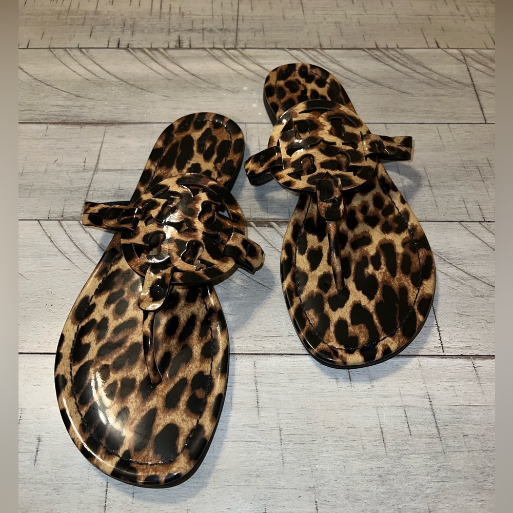 Tory Burch Miller leather logo sandals